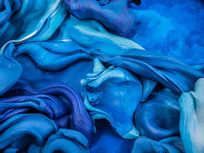 Ocean abstract clay color experiment illustration modelling clay plasticine plastillustration texture water