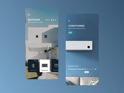 Smart home app concept city guide concept design figma ios smart home smart home app ui ux xiaomi