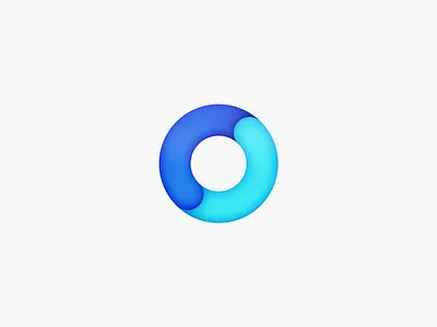 Codecourse Logo Refinement bevel bevels blue blue gradient circle clean codecourse depth enhancement flow gradient icon icon app redesign refinement round rounded shadows water