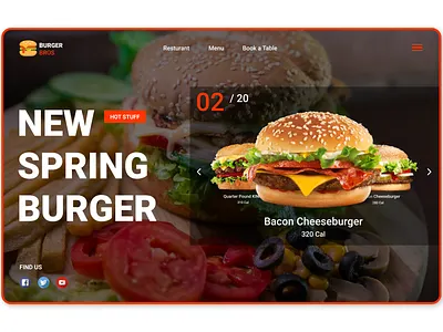 BURGER BROSS best design brand identity design branding design burger dribbble best shot fast food figma food app landing page concept landing page design landing page illustration product design resturant ui ux design user experience design user interaction user interface design user interface ui visual design web desgin