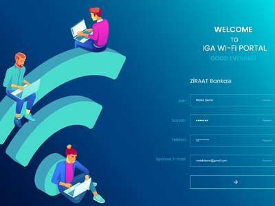 Wi-fi portal wifi web design