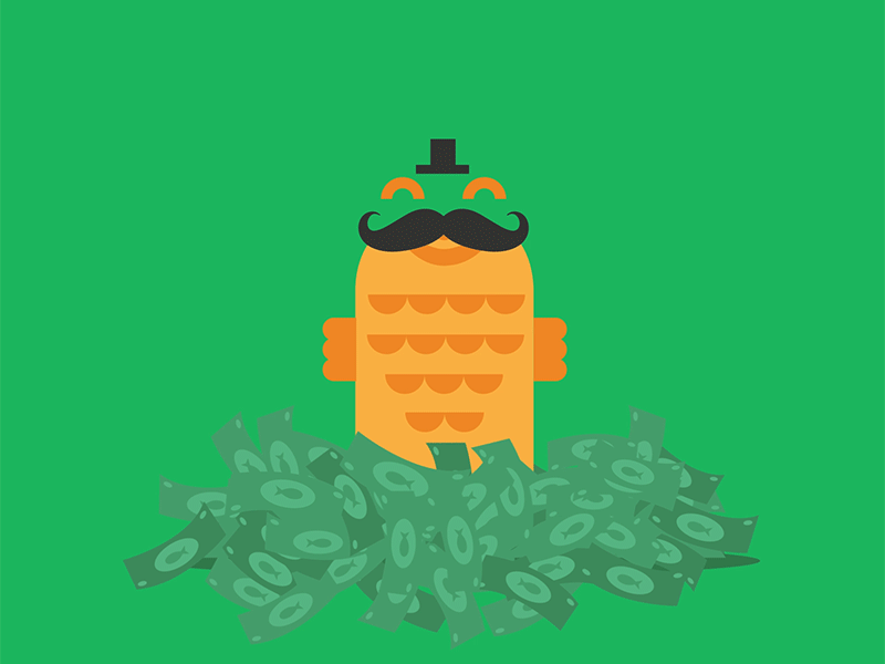 Payday! animated animated gif animated gifs animation cash colour creative digital art fish fun graphic design graphic design logo hat illustration jump money motion moustache payday vector