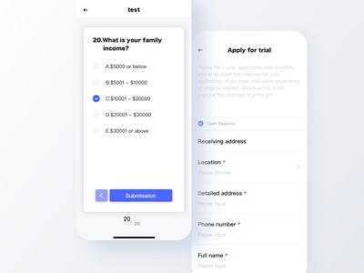 Test questions app