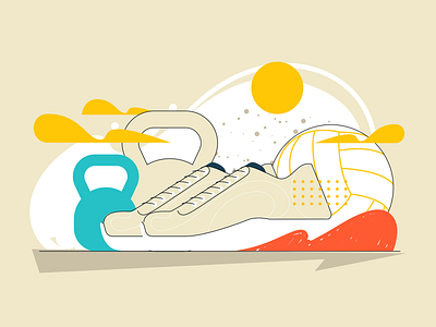 Uol - Learning brazilian fitness illustration web