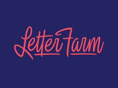Farming Letters handlettering handtype hashtaglettering letter farm lettering process thevectormachine vectormachine