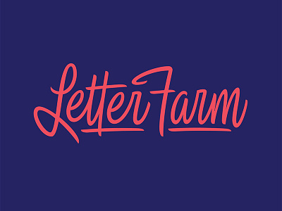 Farming Letters handlettering handtype hashtaglettering letter farm lettering process thevectormachine vectormachine