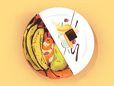 stop food waste banana cooking dessert dish drawing fine dining food food drink fruit illustration sustainability veggies zero waste