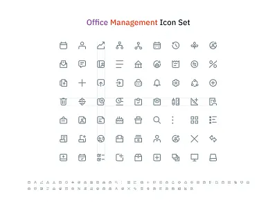 Office Management Icon Set app dashboard dashboard icons icon icons office website