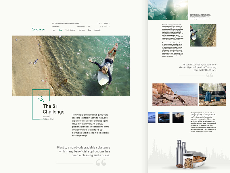 Avocango Inner case study landing page layout