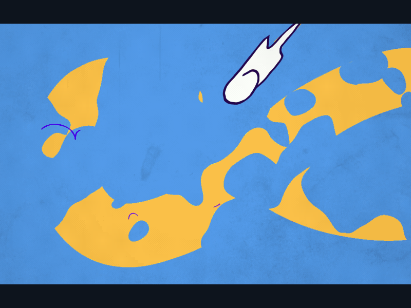 count-down 7 2d animation liquid motion number traditional animation