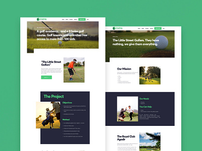 SwingMagic - Website Design golf non profit ui design ux design web design