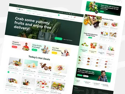 DailyCrave - Grocery Website UI UX Design ecommerce web ui ecommerce website grocery design grocery web ui grocery website online grocery online shop ui design ui ux user experience user interface