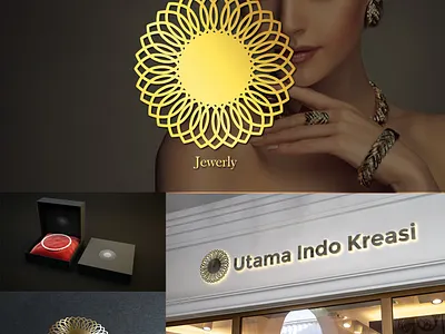 Utama Indo Kreasi Jewerly Logo adobeillustrator brandidentitiy branding coreldraw design fashion graphic design illustration jewerly logo logodesign vector