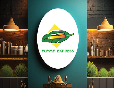 Yummy Express add branding brochure canopy tent envelope graphic design letterhead loco creation logo mockups poster social stationery visting card