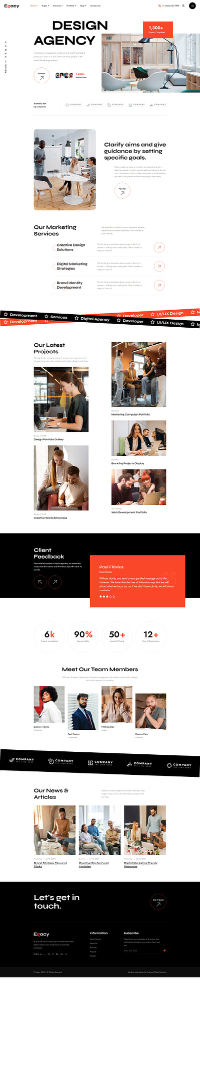 Egacy - Agency Portfolio Elementor WordPress Theme agency bootstrap 5 business consulting corporate creative creative portfolio elementor marketing portfolio showcase responsive startup agency technology wordpress