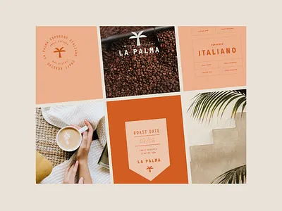 La Palma Branding and Packaging Design - Restaurant 3d branding cafe coffee coffee shop espresso italiano italy label logo packaging packaging design palm restaurant roastery