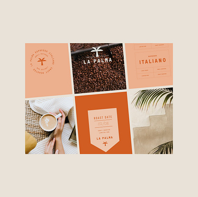 La Palma Branding and Packaging Design - Restaurant 3d branding cafe coffee coffee shop espresso italiano italy label logo packaging packaging design palm restaurant roastery