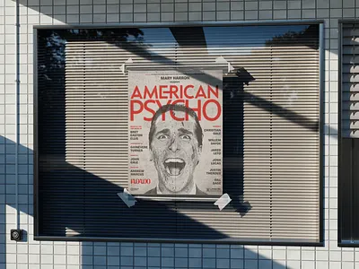 Reimagining American Psycho art film graphic design illustrator photoshop poster