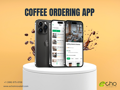 Coffee Ordering App animation graphic design ui