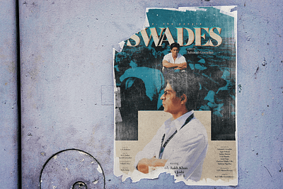 Swades: Film Poster Redesign film graphic design illustrator photoshop poster