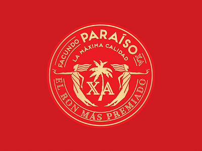 Facundo Paraíso XA Rum branding icon illustration logo typography