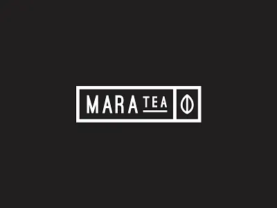 Mara Tea badge black brand branding identity illustration kenya leaf logo mara minimal modern monoline organic packaging simple startup typography uae