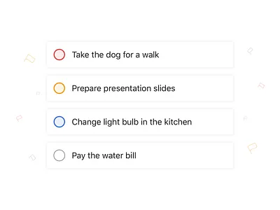 Todoist Priority Colours colours priority productivity task todo ui