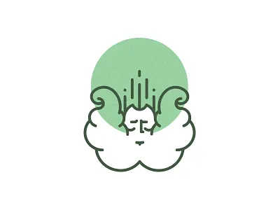 Smokestore Concept god green head smoke weed