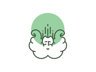 Smokestore Concept god green head smoke weed