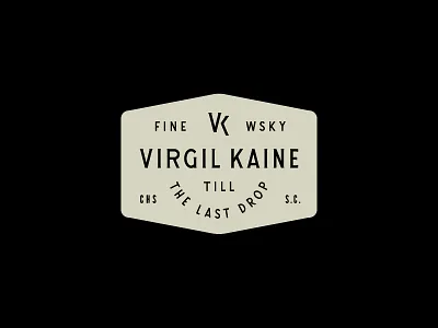 VK Patch badge brand development identity logo patch patch design type typography whiskey