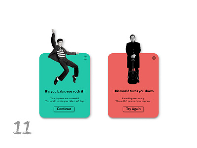 Success/error message dailyui011 design error error message figma flash message payment purchase sign up success success message tickets ui ui ux ux