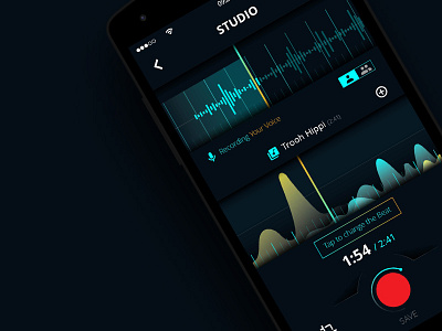 Music Record App Screen android app app design beats dj graphic design interface interfacedesign mix mixing music musicrecord phone recording screen studio uidesign uxdesign vector voice