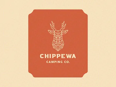 Chippewa Camping Co concept #? badge branding deer duluth graphic design illustration logo minnesota vector vintage zap