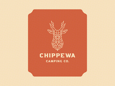 Chippewa Camping Co concept #? badge branding deer duluth graphic design illustration logo minnesota vector vintage zap