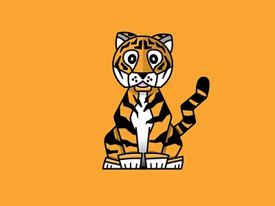 Little Tiger animal illustration kid logo logo animal tiger