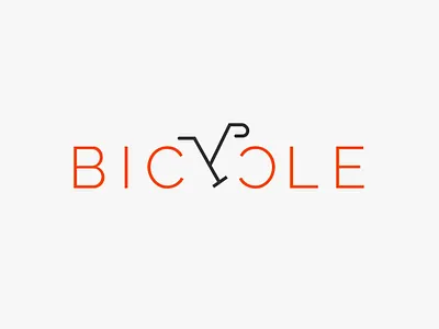 Bycycle logo animation app clean design flat icon identity illustration ios lettering logo minimal mobile type typography ui vector web website