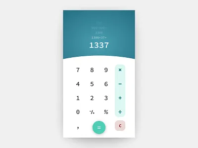 Calculator Concept calculator concept dailyui 004 uidesign