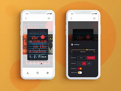Daily UI 007 - Settings 007 app daily ui daily ui 007 ebook mobile mobile app settings settings page ui design