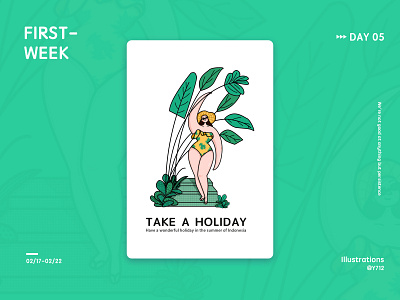 Holiday design illustration ui