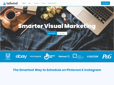 Tailwind Homepage Mock homepage mockup tailwind