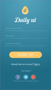 Daily UI 001 dailyui dailyui001 deisgn ui uidesign ux