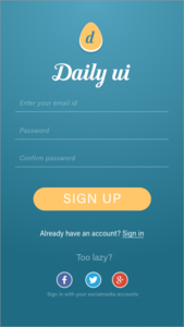 Daily UI 001 dailyui dailyui001 deisgn ui uidesign ux