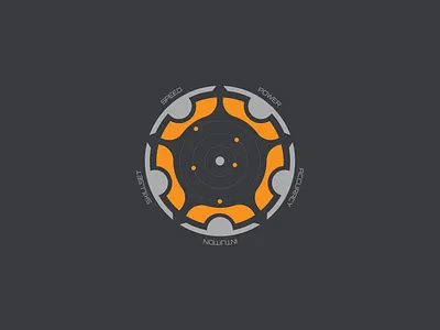 Sci-fi Stat Compass UI Infographic chart data design diagram experience graphic illustration interface statistics user