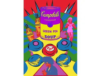 Pop Up Style Poster design graphic