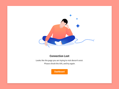 Connection Lost 404 404 error connection lost empty page error error 404 gradient gradient color illustration null webdesign webpage