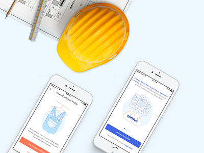 roofus mobile app app branding design illustration logo mockup ui ux