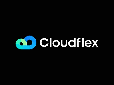 Cloud flex logo abstract admin branding cloud colors connect data digital flat logo flex host hosting iconic identity minimal modern startup tech technology traffic