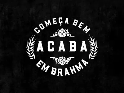 Brahma Beer design illustration logo typography