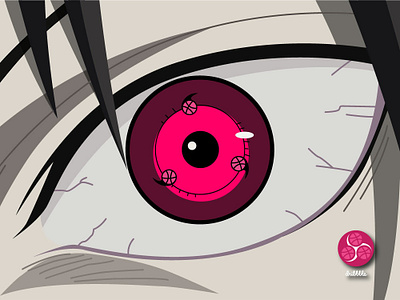 Dribbble sharingan branding design eye japan japanese kamon logo logodesign logodesigner sasuke sharingan uya99 vector