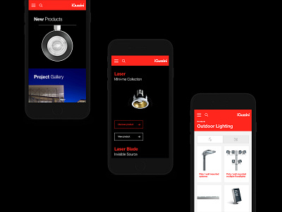 iGuzzini x Delete architecture case study digital helvetica italian layout light lights minimal mobile photography typography ui ux